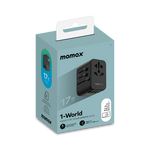 Load image into Gallery viewer, Momax 1-World 17W 3-port AC Travel Adapter