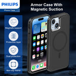 Load image into Gallery viewer, Philips MagSafe Armor Dropproof Rugged Case Black