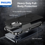 Load image into Gallery viewer, Philips MagSafe Armor Dropproof Rugged Case Black