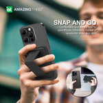 Load image into Gallery viewer, AMAZINGTHING GLAMOUR LINK TRAVEL MAG FOLD PRO MAGNETIC WALLET WITH CARD HOLDER