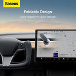 Load image into Gallery viewer, Baseus T-Space Series Folding Metal Car Mount Magnetic Phone Holder-Frost Silver