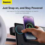 Load image into Gallery viewer, Baseus C02 Pro Series Magnetic Wireless Charging Car Mount-Cluster Black