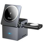 Load image into Gallery viewer, Hoco CQ8 Folding 3-in-1 MagSafe Compatible Wireless Fast Charger