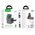 Load image into Gallery viewer, Hoco CQ8 Folding 3-in-1 MagSafe Compatible Wireless Fast Charger