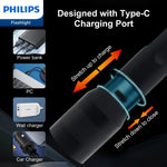 Load image into Gallery viewer, Philips SFL3602R Rechargeable LED Flashlight 1000 Lumens (Black)