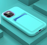 Load image into Gallery viewer, Defender Liquid Silicone & Hard Case Protection Drop Proof Tough Case with Card Holder for iPhone