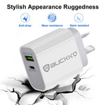 Load image into Gallery viewer, Buckko 20W Type C USB A Charging Fast Charging SAA Approval