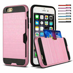 Load image into Gallery viewer, iPhone Tough Shockproof Card Holder Back Case Cover