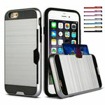 Load image into Gallery viewer, iPhone Tough Shockproof Card Holder Back Case Cover