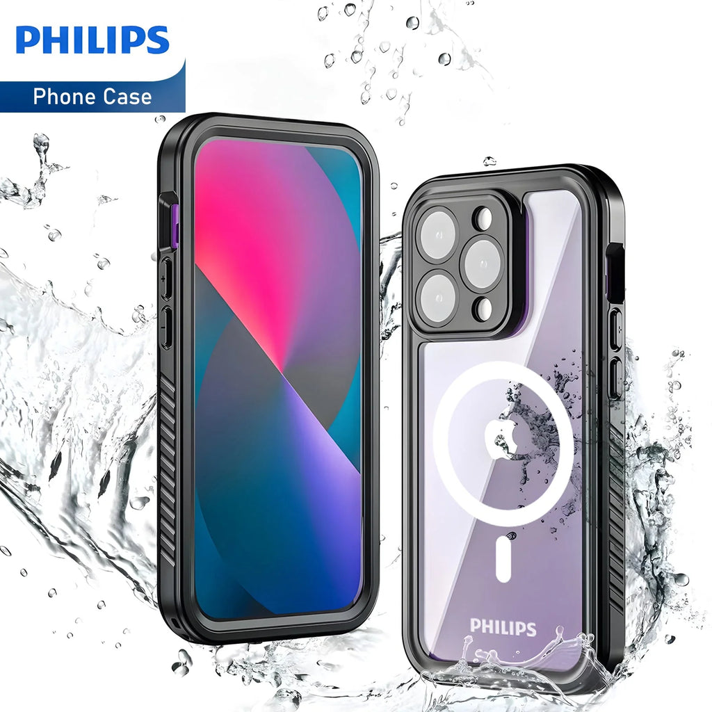 Philips IP68 iPhone Lifeproof Waterproof Dustproof Dropproof case with Magsafe