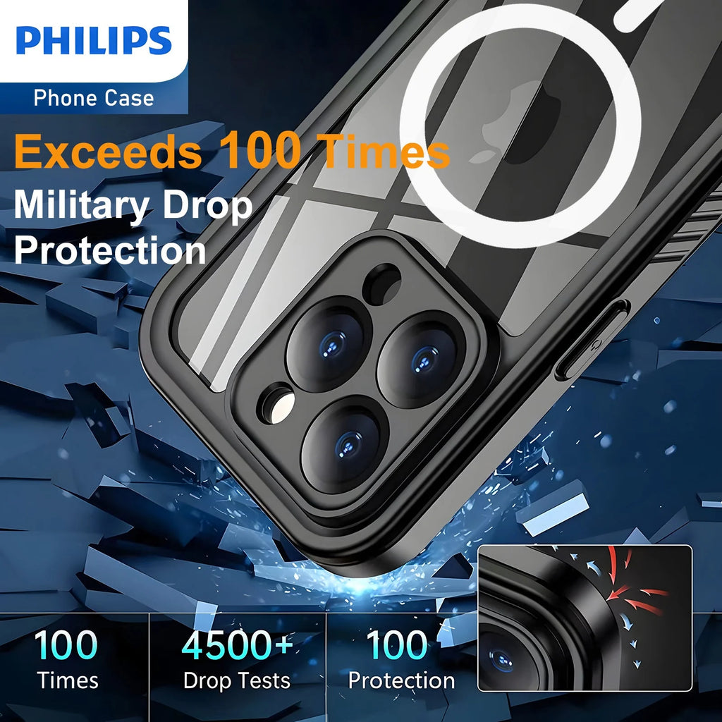 Philips IP68 iPhone Lifeproof Waterproof Dustproof Dropproof case with Magsafe