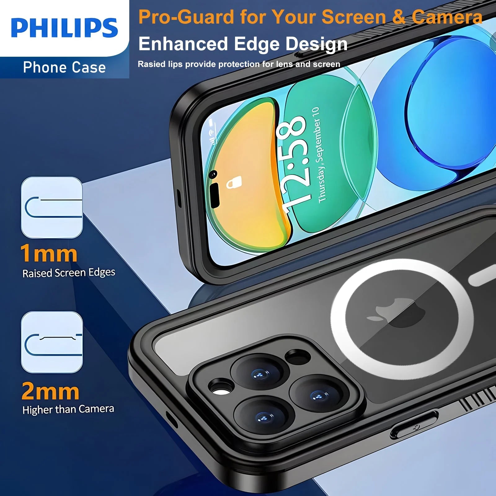 Philips IP68 iPhone Lifeproof Waterproof Dustproof Dropproof case with Magsafe