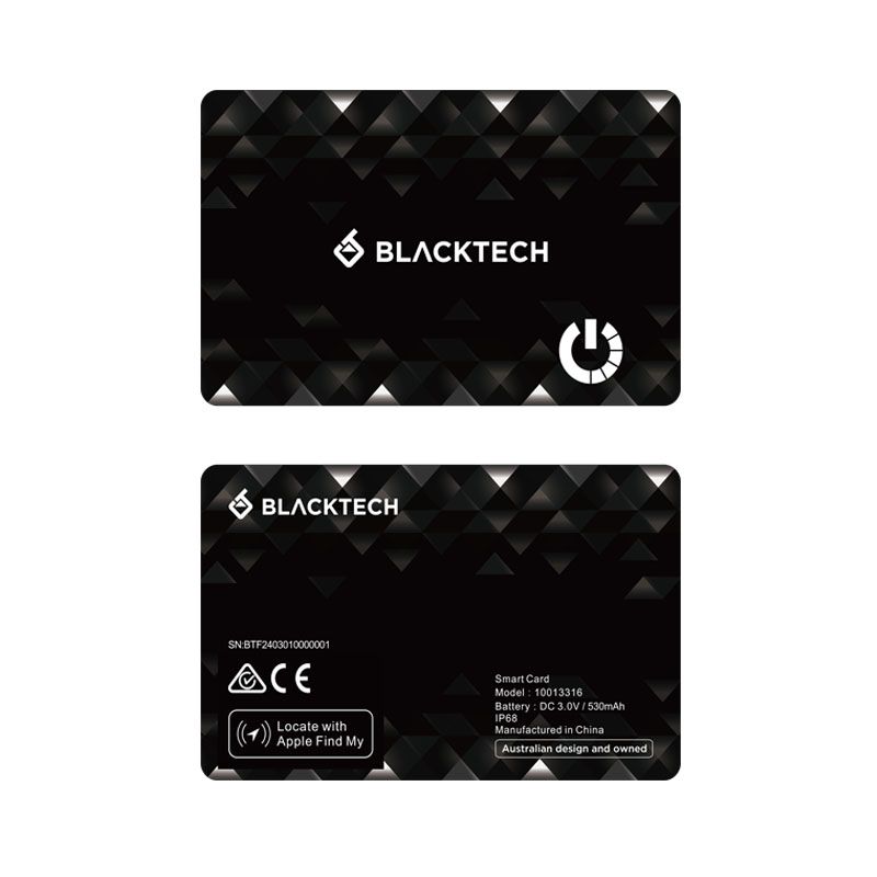BLACKTECH Smart Tracking Card Anti Lost Device Apple Find My iPhone Certified