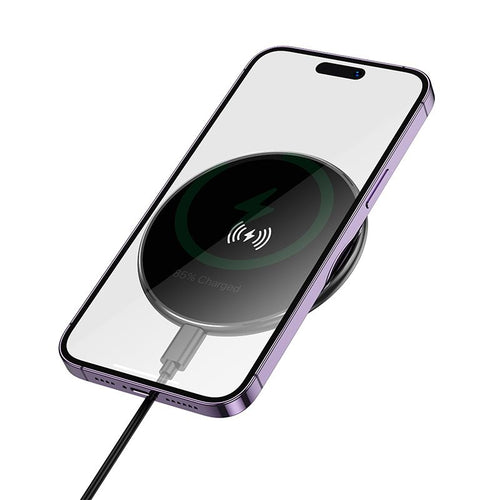 BOROFONE BQ36 Juniper Desktop Ultra-Thin Wireless Fast Charger - Black