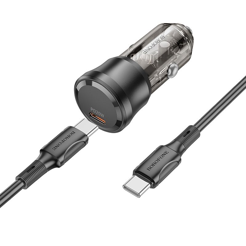 BOROFONE BZ24 Clever PD20W (Type-C to Type-C) Car Charger Set