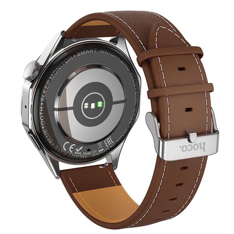 Hoco Y21 AMOLED Smart Sports Watch(Call version) - Metal gray