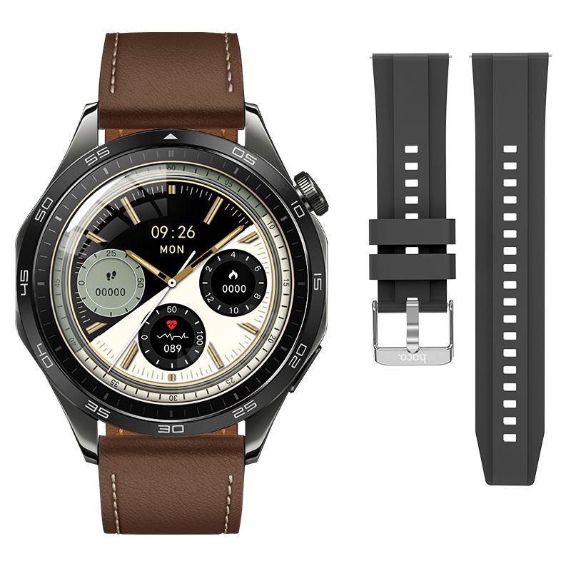 Hoco Y21 AMOLED Smart Sports Watch(Call version) - Metal gray