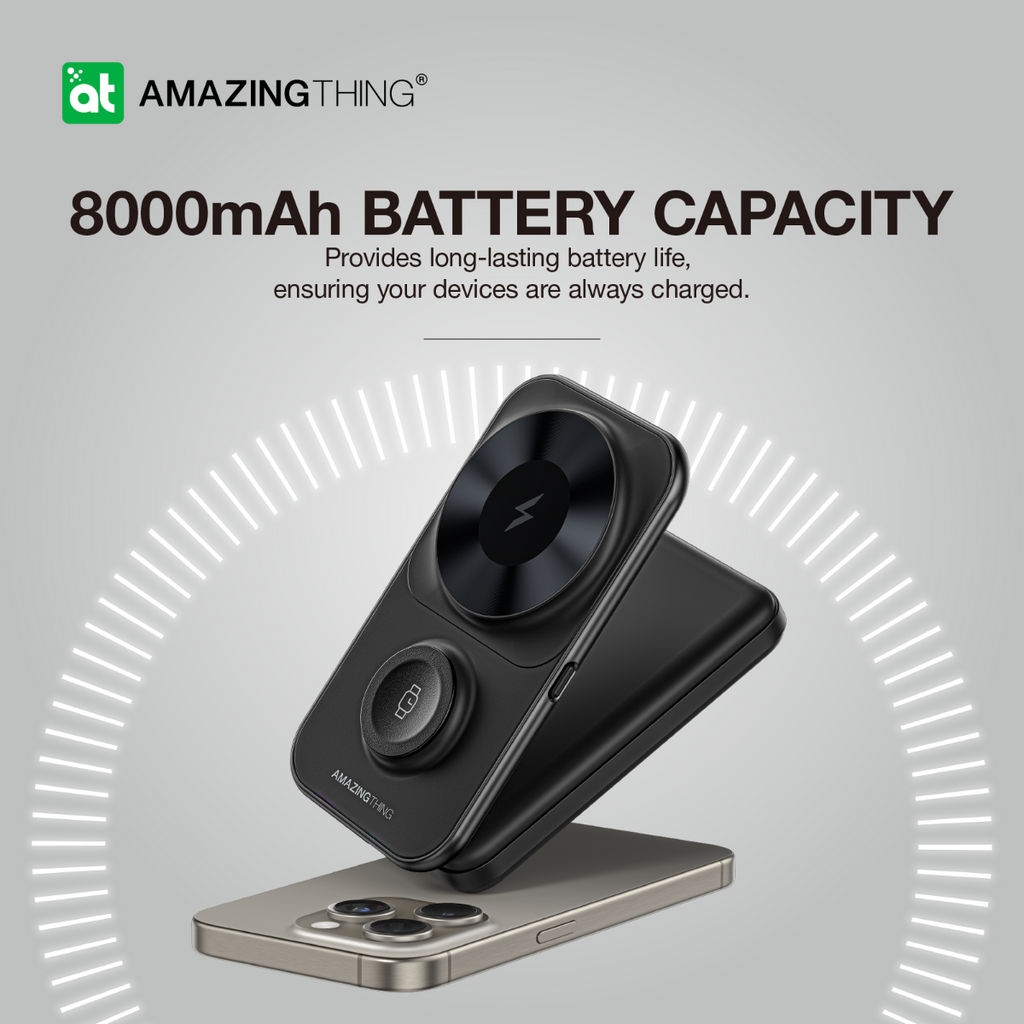 AMAZINGTHING 8000mAh MAGSAFE POWER STATION  WITH STAND