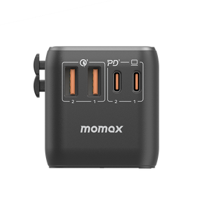 Momax 1-World (100W) GaN PD (4-Port) USB Type-C Charger / AC Plug / Travel Adapter