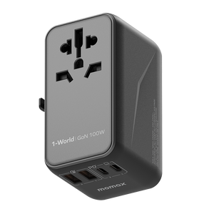 Momax 1-World (100W) GaN PD (4-Port) USB Type-C Charger / AC Plug / Travel Adapter