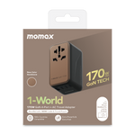Load image into Gallery viewer, Momax 1-World (170W) GaN PD (4-Port) USB Type-C Charger / AC Plug / Travel Adapter

