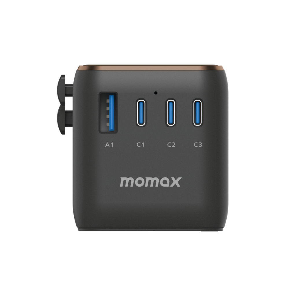 Momax 1-World (170W) GaN PD (4-Port) USB Type-C Charger / AC Plug / Travel Adapter