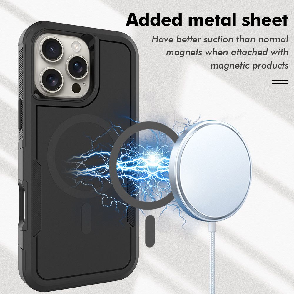 iPhone 17 Pro Max BLACKTECH Commuter (MagSafe Compatible) - Black