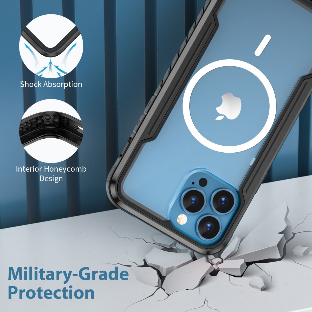 iPhone 17 BLACKTECH Defense Shield Aluminum Alloy (MagSafe Compatible)