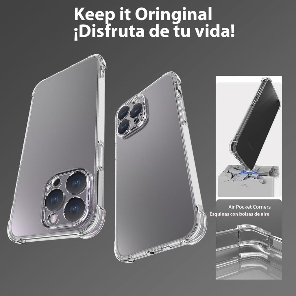 iPhone 17 Pro Max BLACKTECH Hard Protective Clear Case