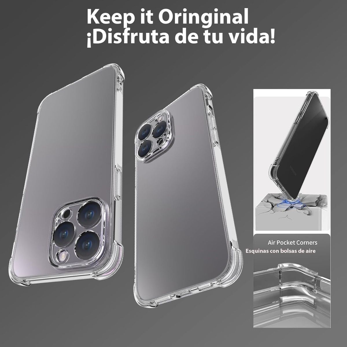 iPhone 17 Pro BLACKTECH Hard Protective Clear Case