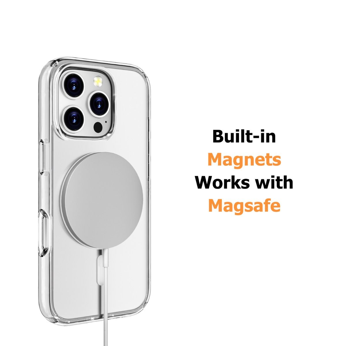 iPhone 17 Pro Hybrid Symmetry Series Style Shockproof Case Cover with Magnetic Ring