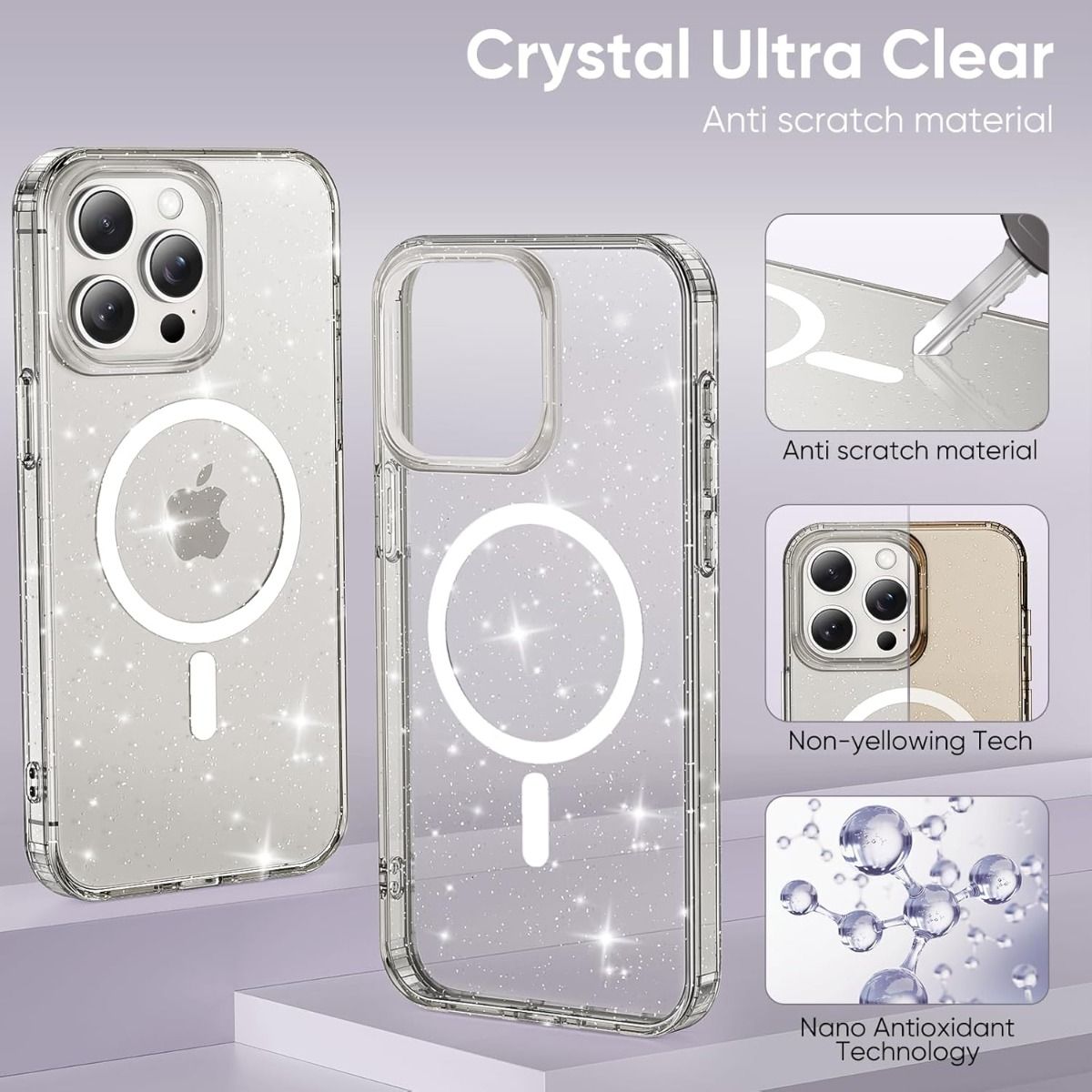 iPhone 17 Hybrid Symmetry Series Style Shockproof Case Cover with Magnetic Ring