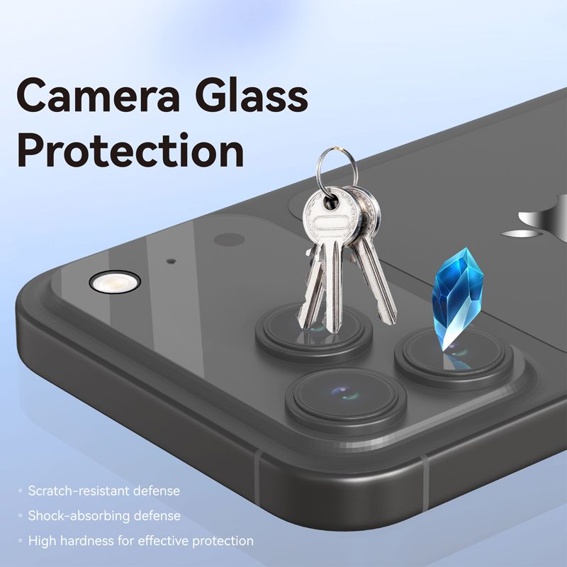 iPhone 17 Pro LITO C1 Camera Anti-Glare Tempered Glass - Black