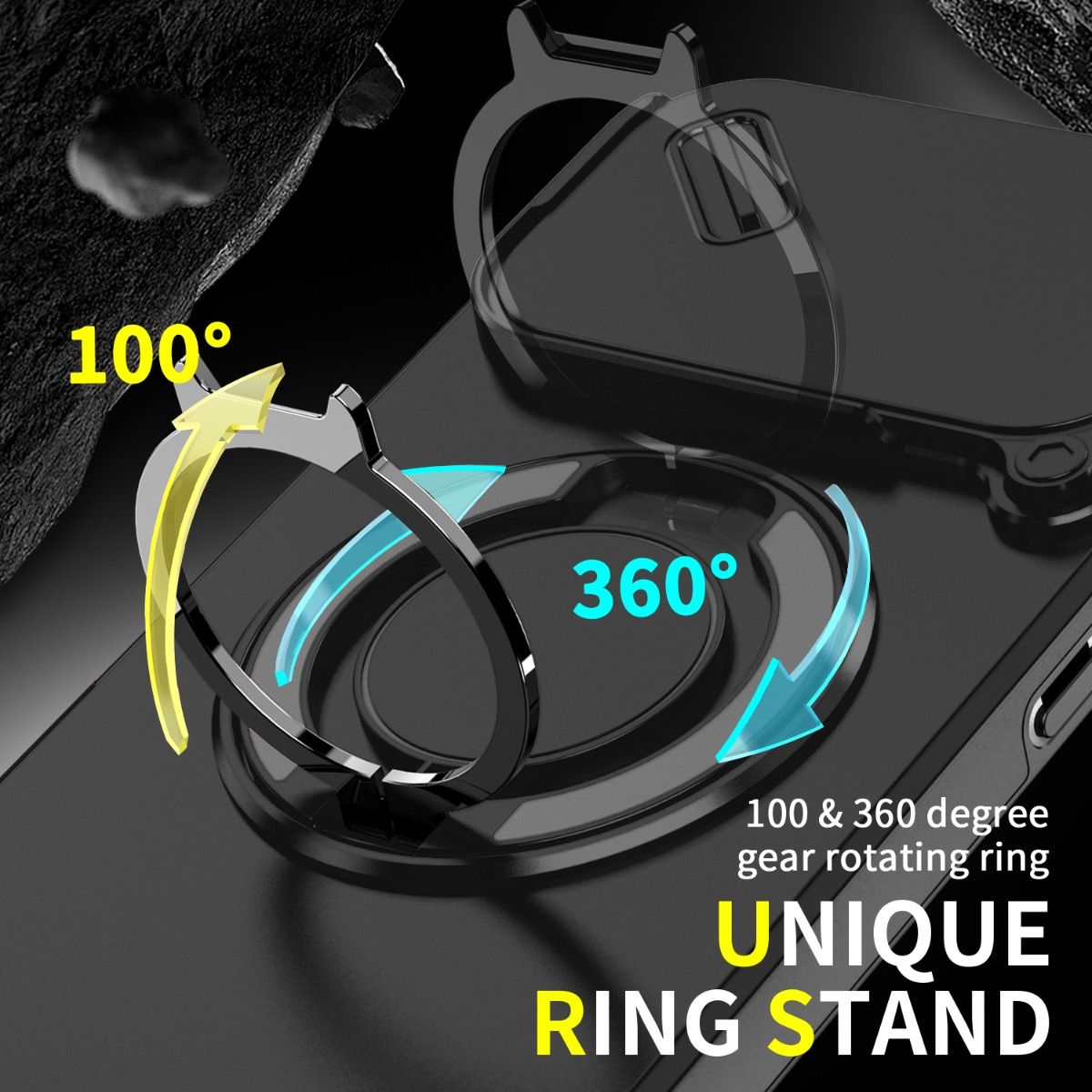 Samsung Galaxy S26 BLACKTECH Magnetic TitanRing Armor - Black