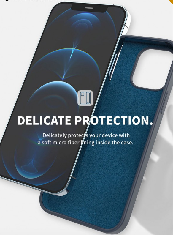 iPhone 17 BLACKTECH Soft Feeling With Soft Micro Fiber Liquid Silicone Shockproof Phone Case