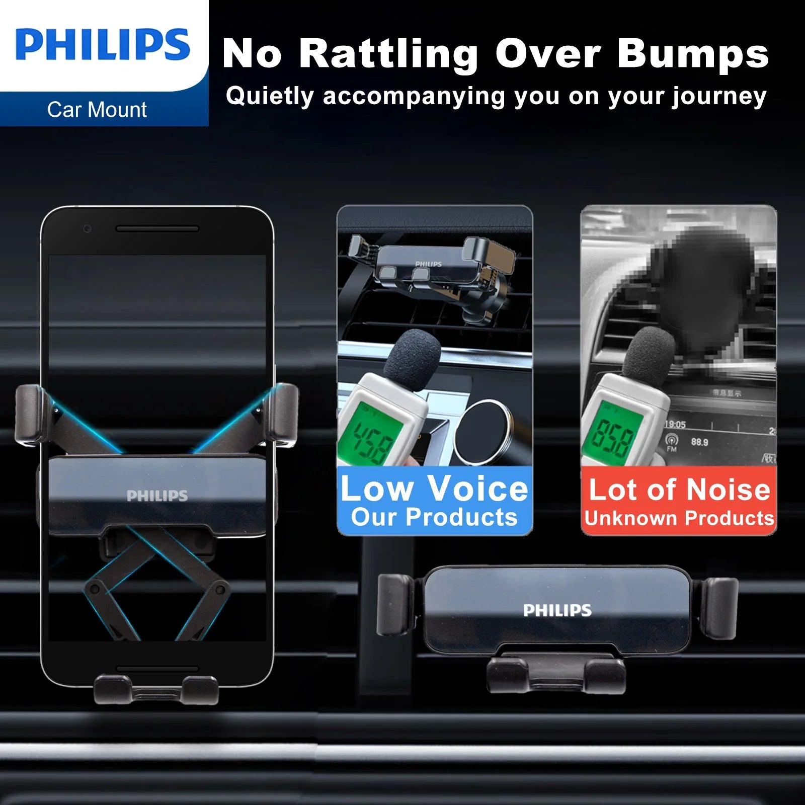 Philips Universal Car Phone Holder (DLK3601)