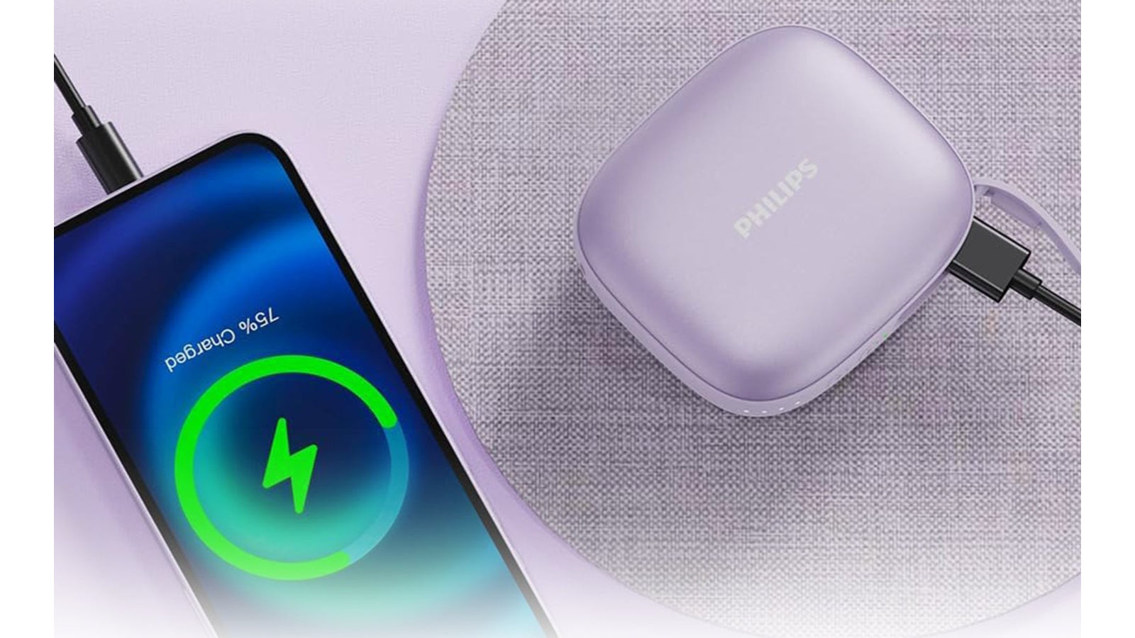 Philips DLP2136VP Rechargeable Hand Warmer w/ Power Bank 5200 MAh