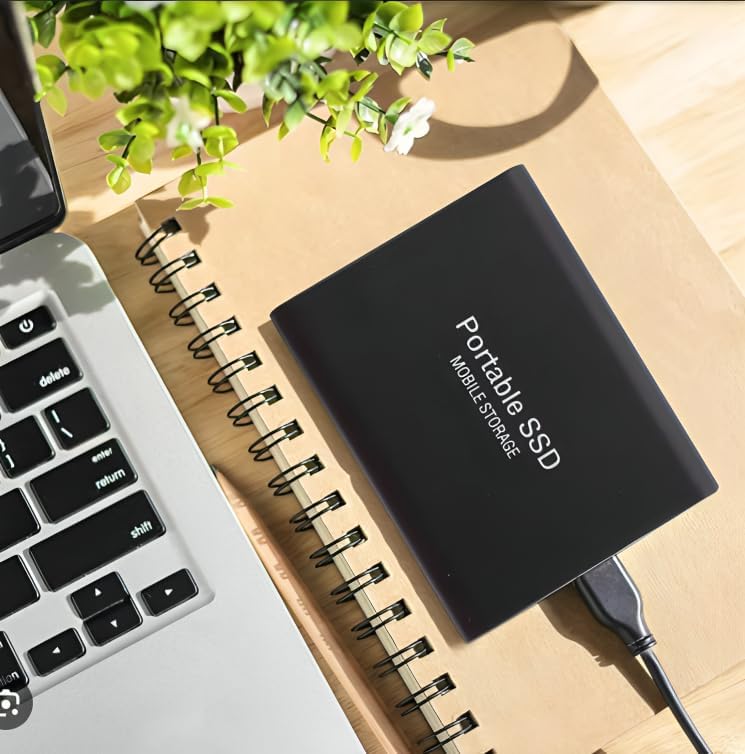 Portable SSD External Hard Drive High-Speed Compatible with Windows, Mac, Android, PS5, and PC