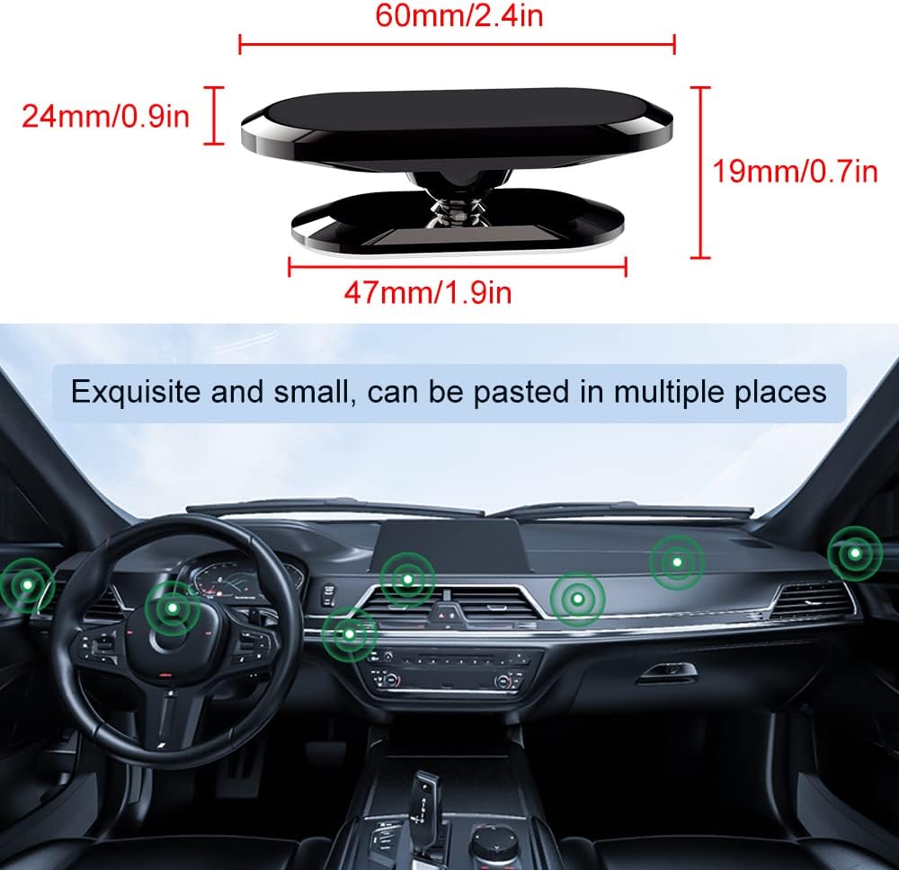 360 Rotate Ultra-Strong Magnetic Phone Holder for Cars – Universal Fit