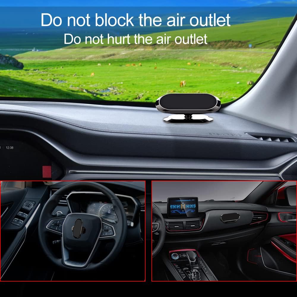 360 Rotate Ultra-Strong Magnetic Phone Holder for Cars – Universal Fit