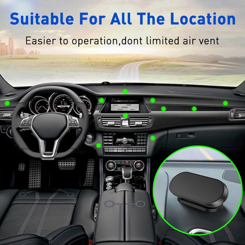 F6 Ultra-Strong Magnetic Phone Holder for Cars – Universal Fit