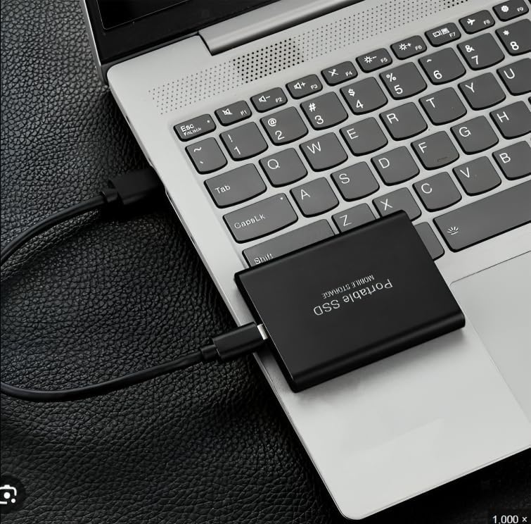 Portable SSD External Hard Drive High-Speed Compatible with Windows, Mac, Android, PS5, and PC