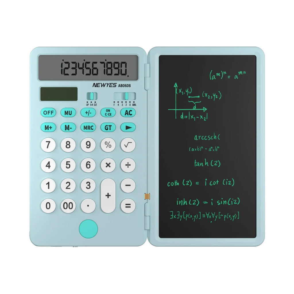 NEWYES AB0608 6 Inch LCD Writing Tablet with 12 Digits Calculator