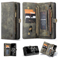 iPhone 17 Pro CaseMe Detachable Case Leather Zip Wallet Cover