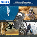 Load image into Gallery viewer, Philips Underwater Diving Phone Case [Operated Underwater] Photo Video, Deep Water Photography Waterproof Case Snorkeling Case 82FT/25M for iPhone 7 to iPhone 14 Series with Lanyard DLK6301B
