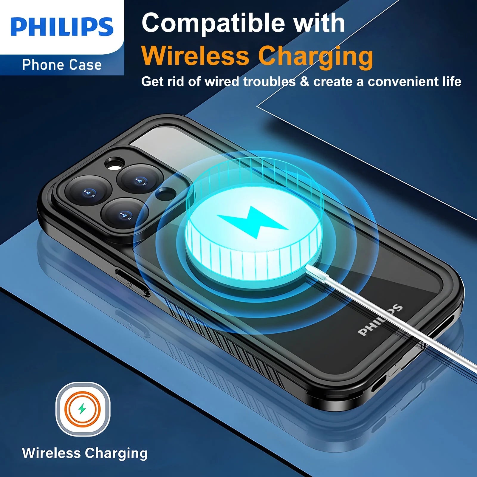 Philips IP68 iPhone Lifeproof Waterproof Dustproof Dropproof case with Magsafe