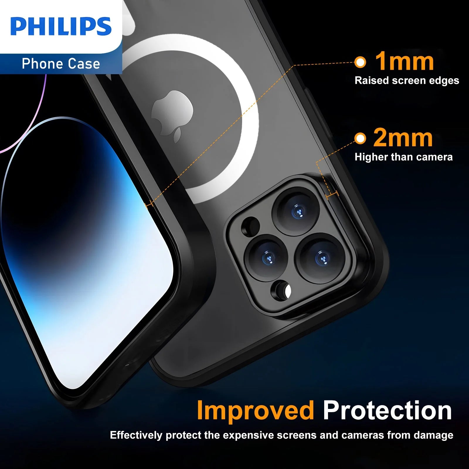 Philips IP68 iPhone Lifeproof Waterproof Dustproof Dropproof case with Magsafe