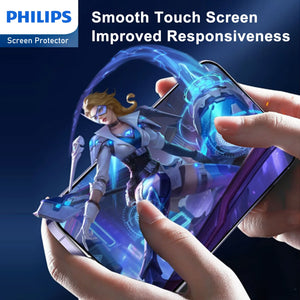 Philips 9H Temperped Glass HD Ceramic Screen Protector Film for iPhone【Anti-Oil】【Anti-Shatter】【Anti-Fingerprint】【Full Coverage】【Hardness 9H】DLK7109