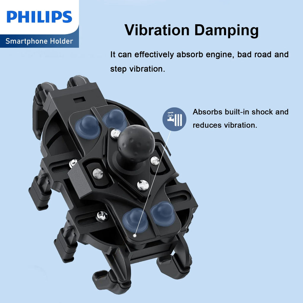 Philips Shockproof Phone Holder For Bike (DLK3536N)