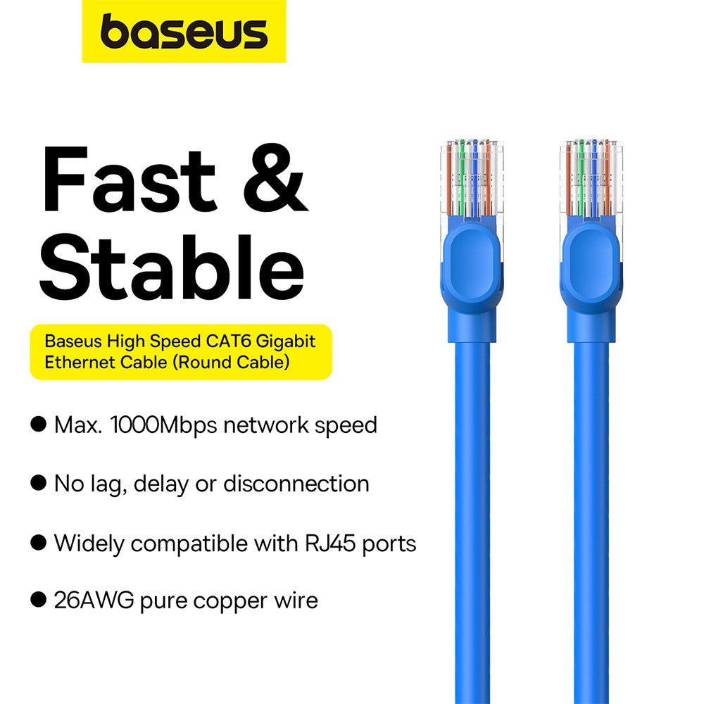 Baseus High Speed CAT6 Gigabit Ethernet Cable 3M